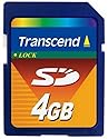 Transcend - Flash memory card - 4 GB - SD
